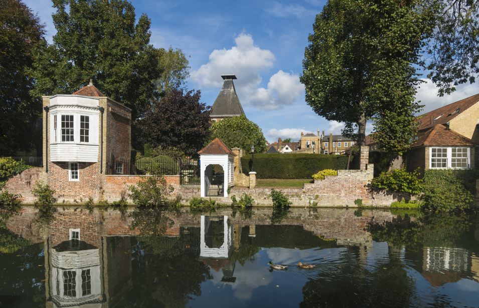 Aerial view of River Lea